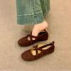 Fashion Fashion Flock Women Flats Slip On Shoes Soft Female Shallow Footwear Round Toe Ladies Mary Janes Flats Shoes  lady