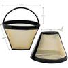 2PCS Reusable Coffee Filters Cone Style Size 4 Washable Household Coffee Mesh Basket Cup - DD0