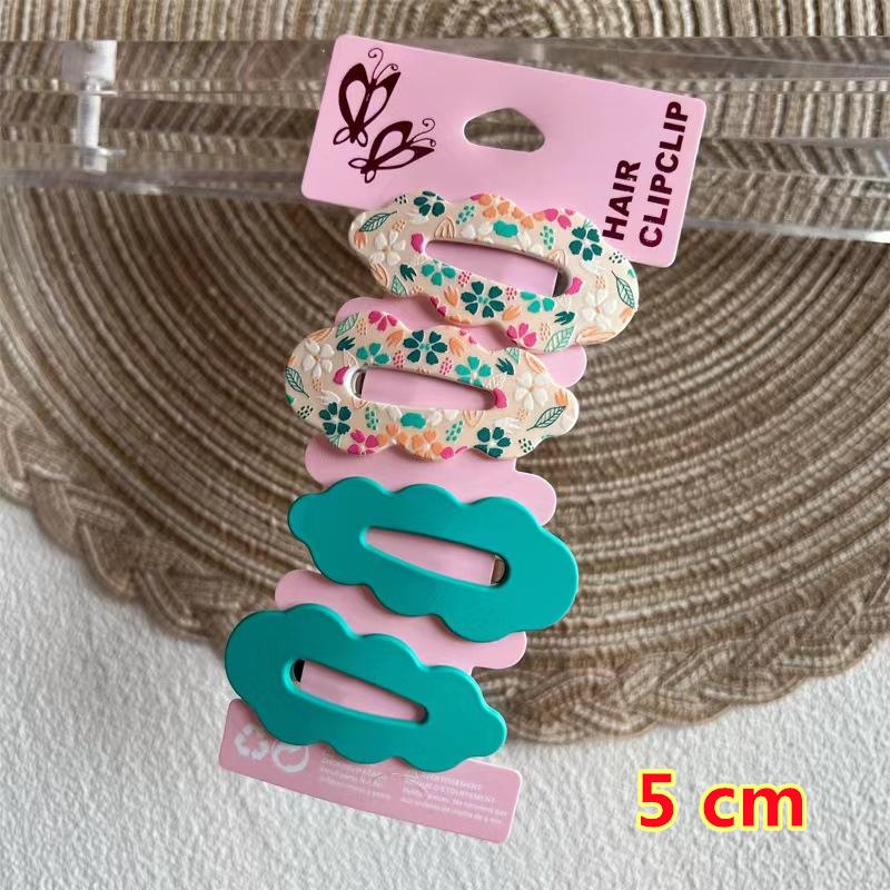 Kawaii Printed BB Clips Hairpins Set Women Children Girls Kid Hair Pins Barrettes Accessories Hairgrips Headdress Ornaments