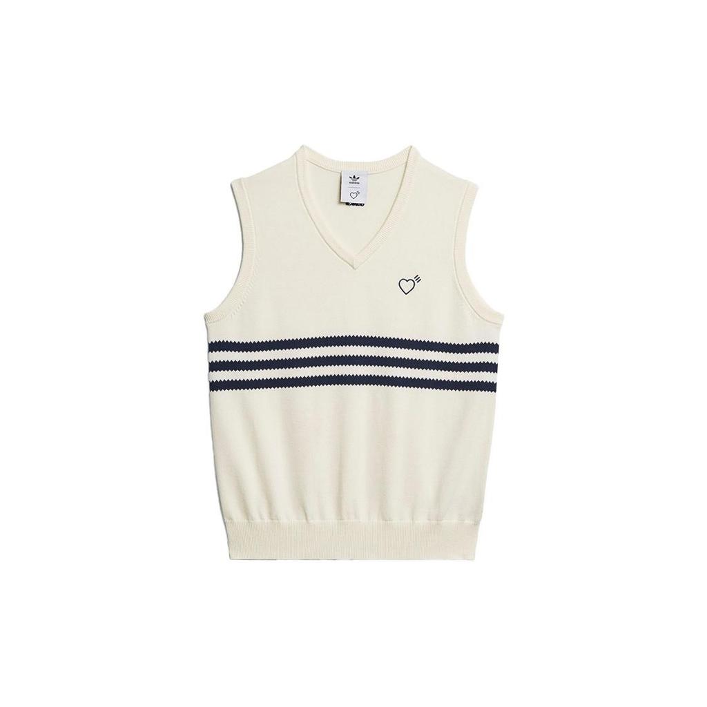 Adidas Originals X HUMAN MADE Tank Tops Men's White V neck Moderate GM4631
