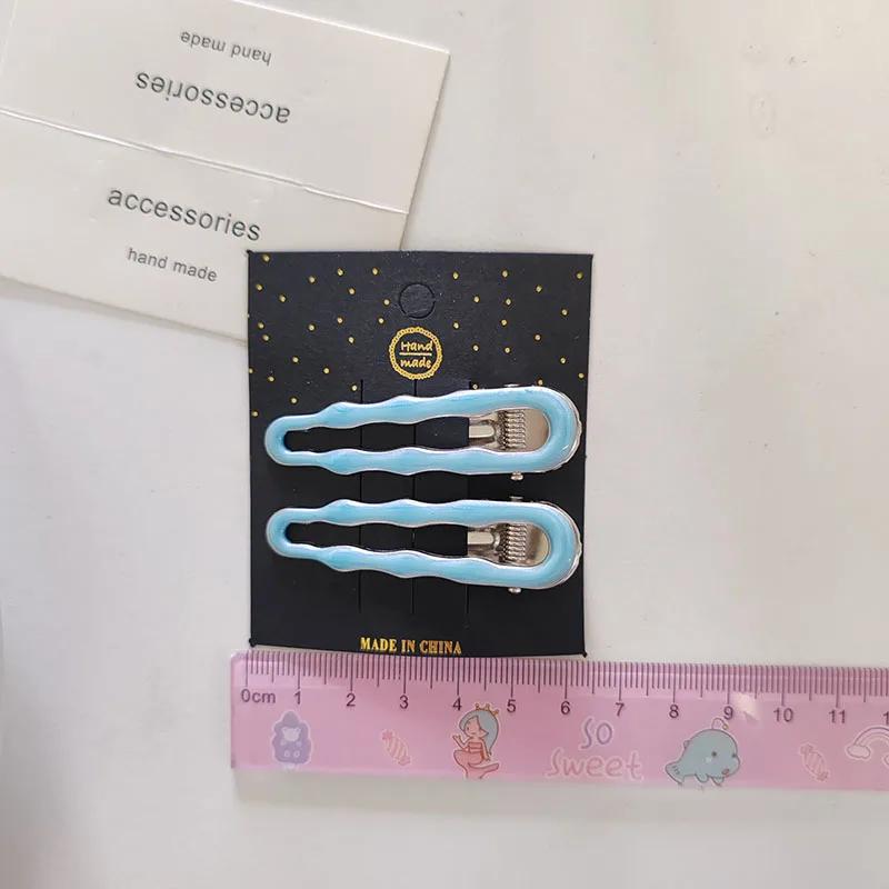 

2pc Beautiful Blue Style Alloy Hair Side Clips for Women Girls Kids Child Hairpin Gift Hair Accessories Headwear Ornament
