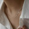 Lightweight Necklace Elegant Snake Chain Choker Necklace for Women Jewelry Gift Thin Snake Bone Chain Gifts