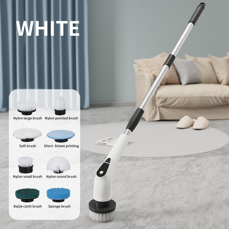 Electric Cleaning Brush Multifunctional Kitchen Bathroom Glass Long Short Handle Strong Power