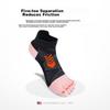 TFO Competition-Grade Outdoor Five-Toe Socks, Hiking Socks, Sports Running Toe-Separated Socks 2202401, Women's Pink