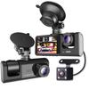 Restars Dash Camera, 3 Cameras, 1080P Small Dash Camera, For Cars, 360° Full HD