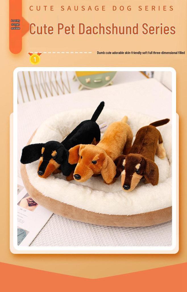 Adorable Realistic Salami Dog Plush Toy - Small Comfort Doll, Perfect Birthday Gift for Kids