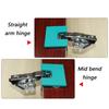 Adjustable Door Hinge Fixing Tool with Magnetic Backing Prevents Shifting 2mm Gaps Alignment for Home Improvement Use