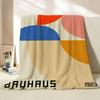 Coperta in Flanella Stile Bauhaus Adatta per Divano Soggiorno Camera da Letto