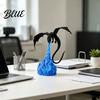 Creative Gift for Dragon Lovers 3D Printed Fire-Breathing Statue Mystical Figurine with Flame Fantasy Statue Base Desktop Decor Ornament Bookshelf,