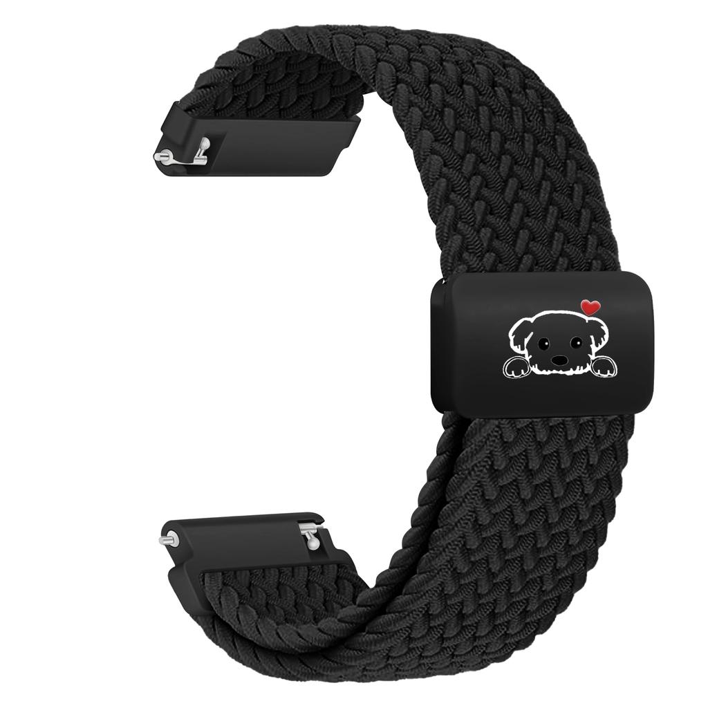 18 20 22mm Watch Straps for Amazfit Bip 6 5 Active 2 GTR/GTS 4/3 Magnetic Braided Bracelet Galaxy Watch 7/FE/5/6/4 Classic Band