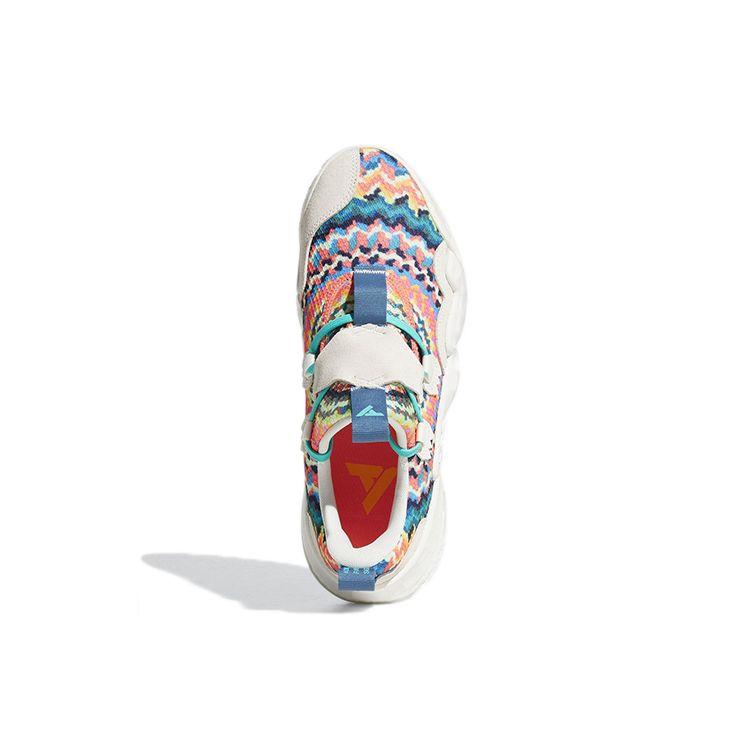adidas Baskets Unisexe Tie-Dye Trae Young 1 Multicolore Blanc Craie Menthe Rush GY0295