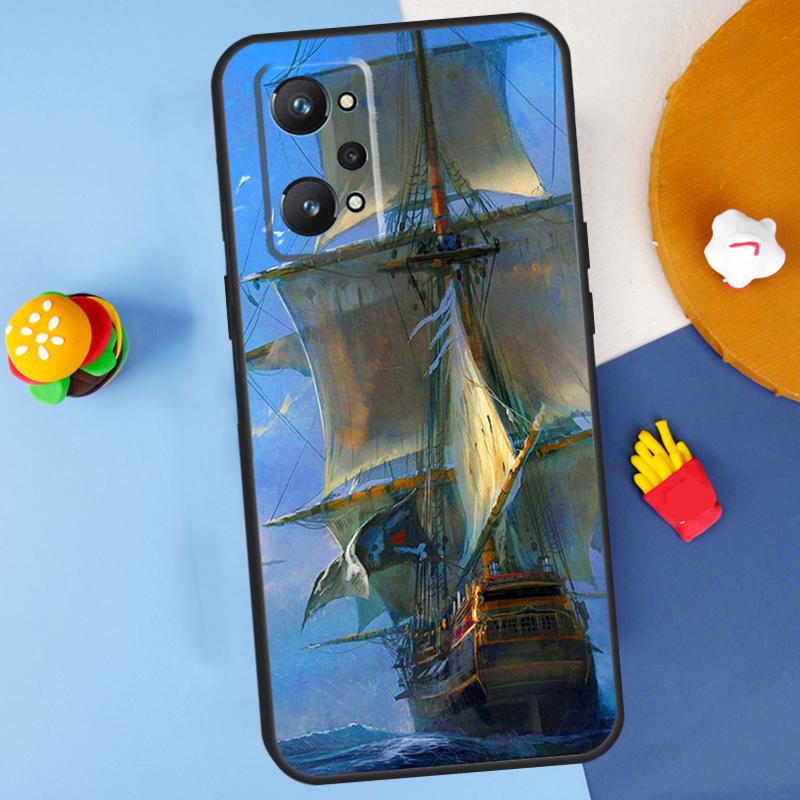 Segel Piratenschiff Boot Für Realme 14 13 12 10 11 Pro Plus GT 6 6T 5 GT7 Pro C55 C51 C21Y C25S C67 C75 C53 C61 Hülle