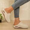 Women's Baotou Platform Slippers Summer New Large Size Round Toe Baotou Back Air Breathable Slippers