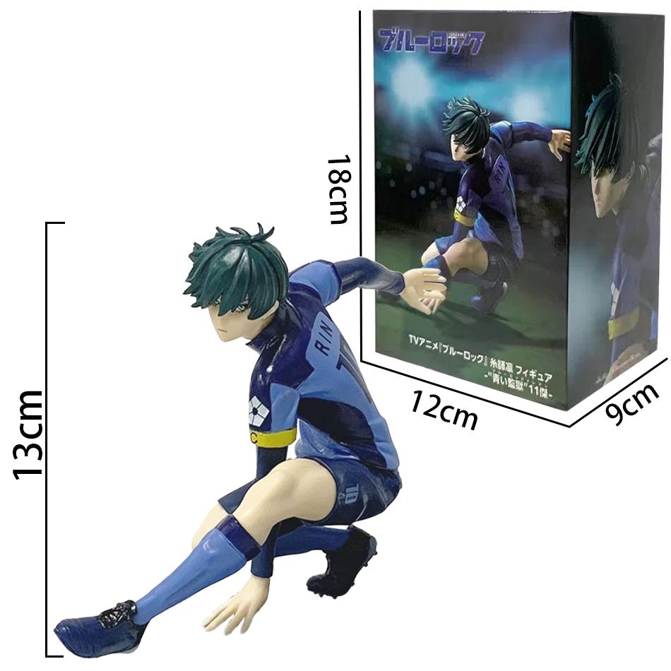 13CM Anime Blue Lock Nagi Seishiro Rin Itoshi Cool Pose Design Model Classic Style Desktop Ornament Anime Collection Gift