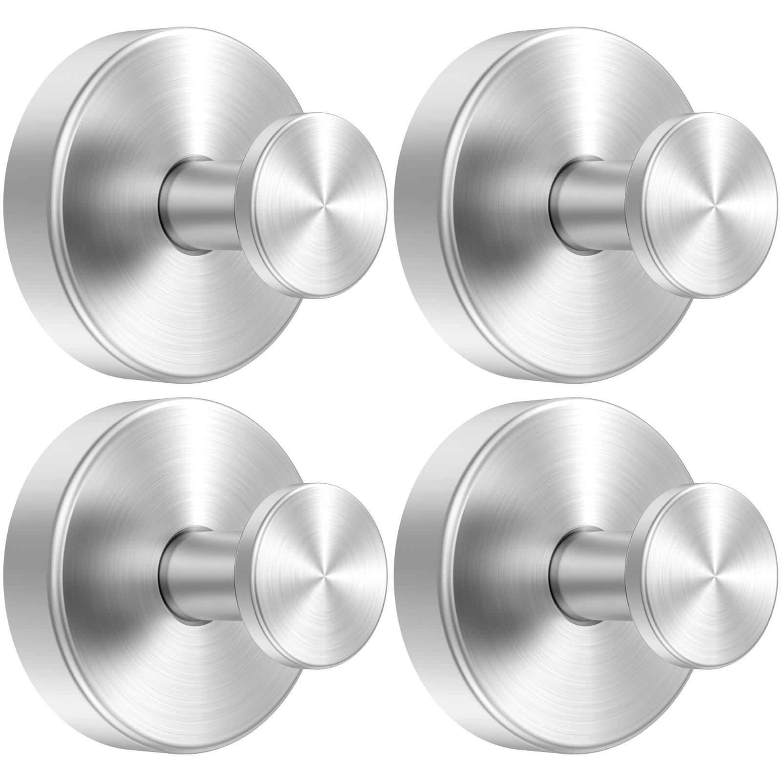 

4 шт. крючки для полотенец и халатов на присоске из нержавеющей стали крючок настенная вешалка для ванной комнаты кухня держатели аксессуары серебряный