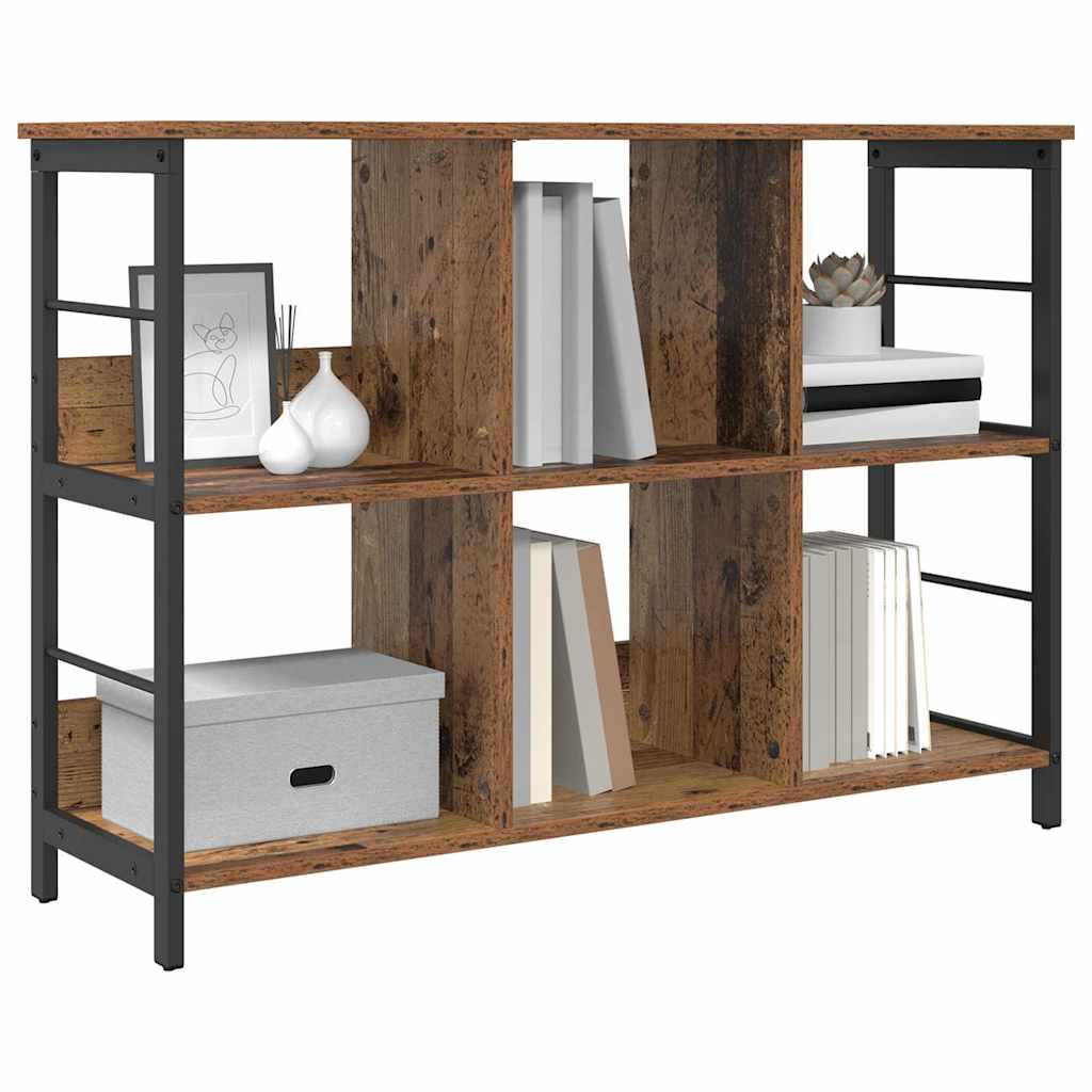 Vintage Wood Bookshelf 102 x 32 x 72.5 cm Engineered Wood