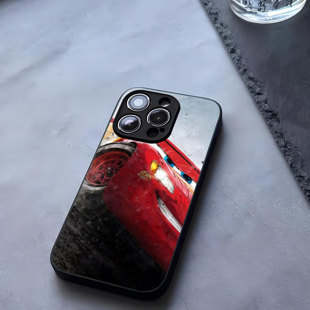 L-Lightning Mc-MCQueenS Phone Case Tempered Glass For IPhone 17 13 14 16 12 15 11 Pro Max Plus Mini X XR SE2020 Coque