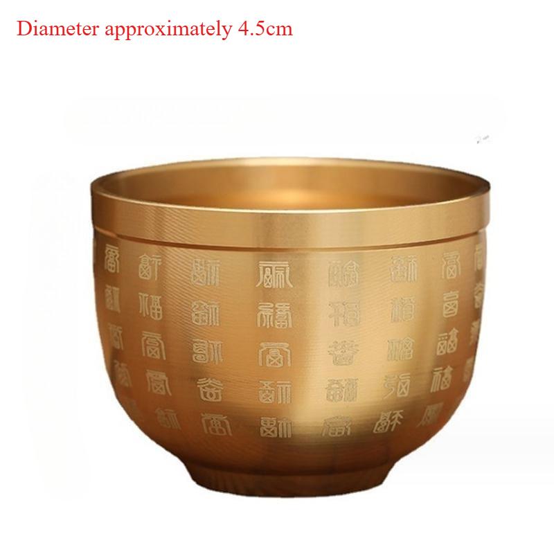 

1Pc Bowl Treasure Copper Basin Wealth Offering Good Statue Money Fortune Luck Shui Feng Porsperity Lucky Bowls (as the picture,1pc)