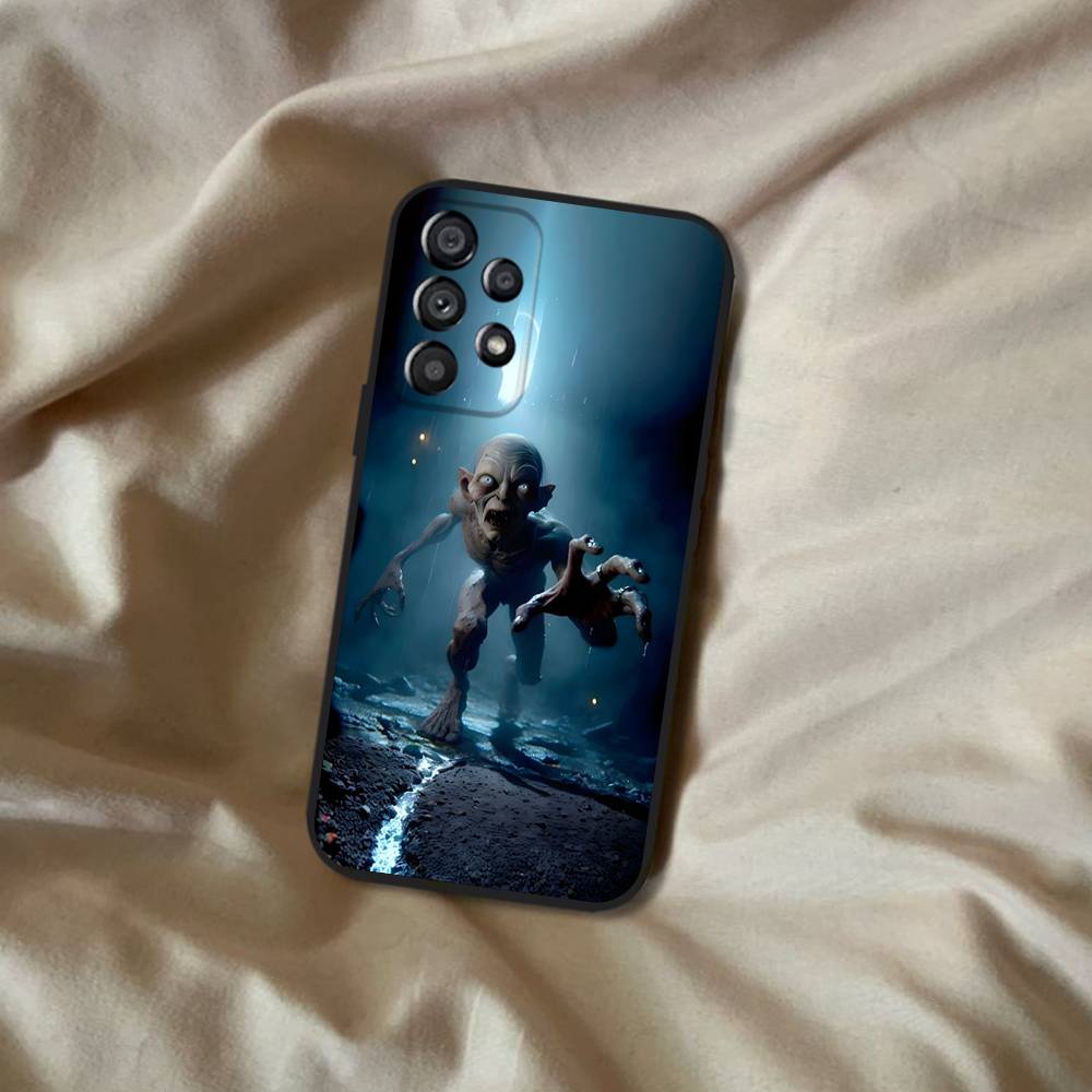 The R-Rings Gollum-S Of L-Lord Phone Case For Samsung Galaxy A20,A21s,A22,A31,A32,A52,A53,A72,73,A80 Soft Black Cover