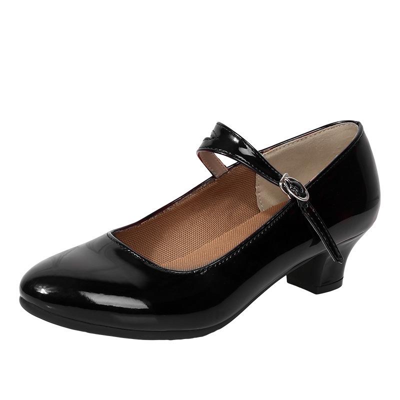 

Женские танцевальные туфли серебристого цвета на среднем каблуке, с дышащей и мягкой подошвой, для выступлений и танцев в стиле кадриль 35