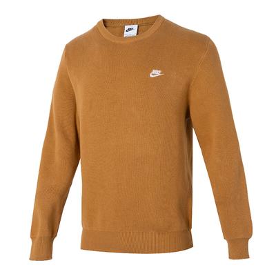 Rahat Nefes Alabilen Günlük Bisiklet Yaka Kazak Uzun Kollu Sweatshirt Erkek sweatshirt Kahverengi FQ2913-224
