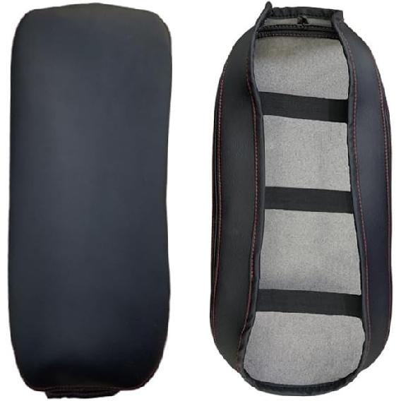 Car Armrest Center Console Covers For Toyota RAV4 Accessories 2026 2025 2024     , PU Leather Middle Console Lid Cover Pad Protector(Black Line)