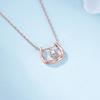 U-shaped Necklace Women's Light Luxury Fashion Simple Collarbone Chain Smart Zircon Pendant Item Jewelry
