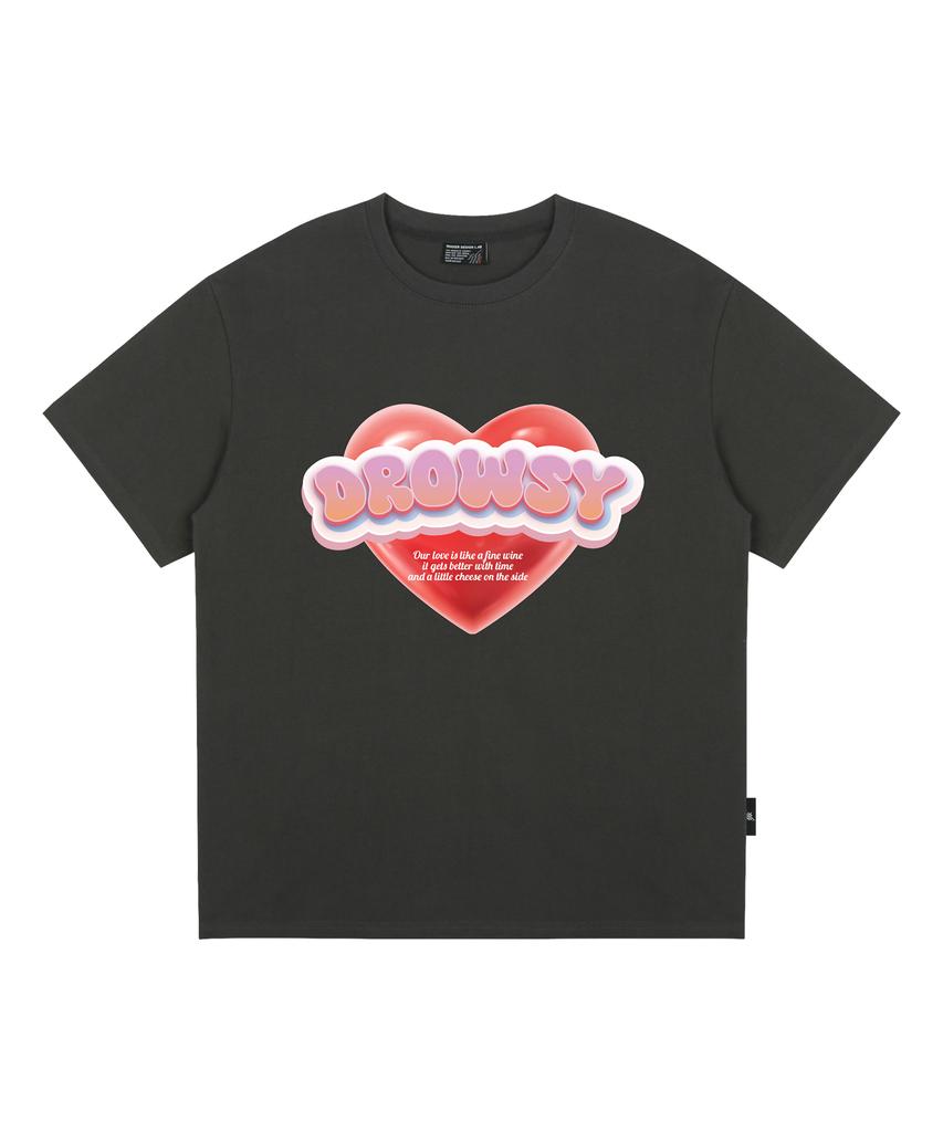 Deulousi Dw Solid Short Sleeve T-Shirt Charcoal