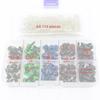 115pcs/box Round Shape Plastic Safety Screw Eyes 3 Sizes Doll Bear Toys  For Toys