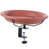 Plastic Bird Bath Feeder Adjustable Deck Mounted Bird Bath Practical Garden Bird Bathtub  Outdoor