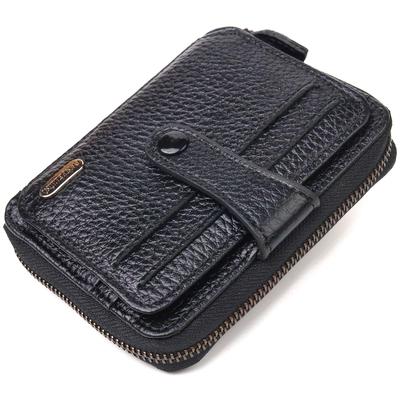 Stylová dámská peněženka z pravé kůže CANPELLINI Wallet 21490 Černá