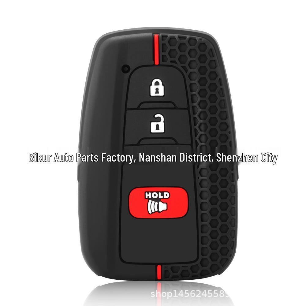 Toyota Remote 2+1 Button Honeycomb Silicone Key Cover for Corolla, RAV4, Camry, Avalon, Prado