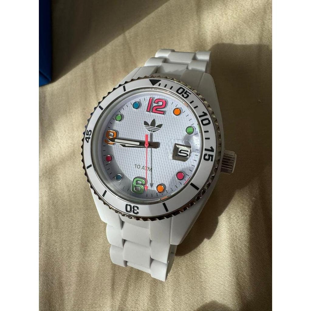 Used Adidas Watch White Adidas Unisex