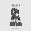 Puppy Paradise~ Cartoon cute puppy knitted scarf female winter warm student versatile couple wool scarf