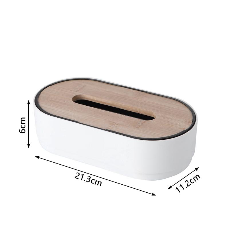 

Tissue box Holder Bamboo Cover Toilet Paper Box Convenient Napkin Holder Removable Decorative Tissue Box Home Storage Boxes белый