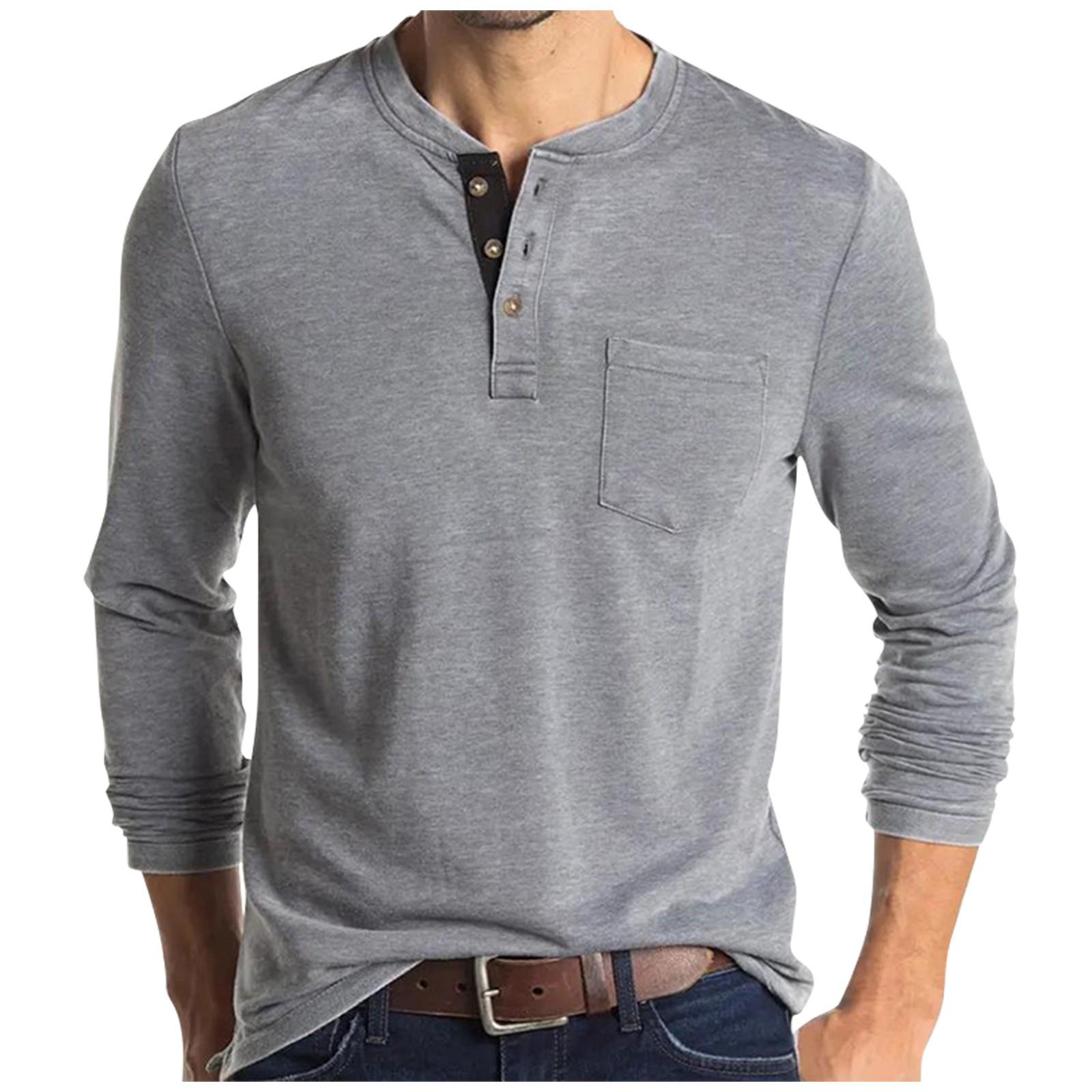 

Men s Botton Collar Long Sleeve Color Men s Shirts Men s Tops L