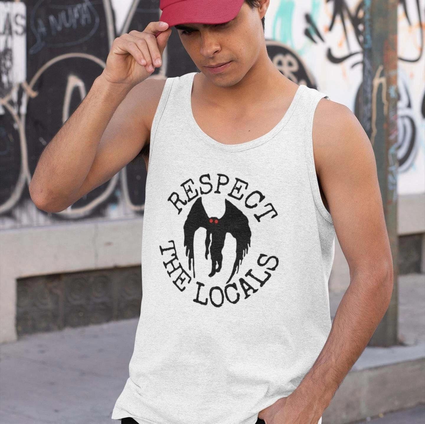 Respect The Locals Mothman Tank Top L