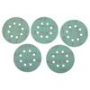 5Inch 8Hole Sanding Discs& Wet Dry PET Film Green Sandpaper Polishing