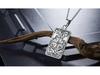 Iron Man Retro Titanium Steel Tarot Card Pendant - Minimalist Cross Stainless Steel Dog Tag