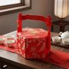 Betrothal Gift Box Large Capacity Dowry Handheld Handle Ceremony Package for Engagement Xi