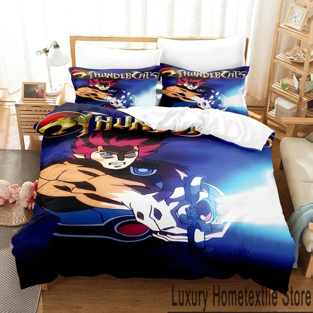 3D Druck Thundercats Bettwäsche Set Jungen Mädchen Twin Queen King Size Bettbezug Kissenbezug Bett Jungen Erwachsene Heimtextil
