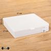 Stackable Plastic Storage Box with Lid for Cosmetics, Stationery, and Dorm Essentials