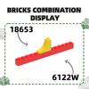 Non-Toxic 82Pcs/Lot 18653 Arch 1X3X2 Inverted Block Moc Color Accessories Compatible With Curved Brick Toys For Kid Educational Toy