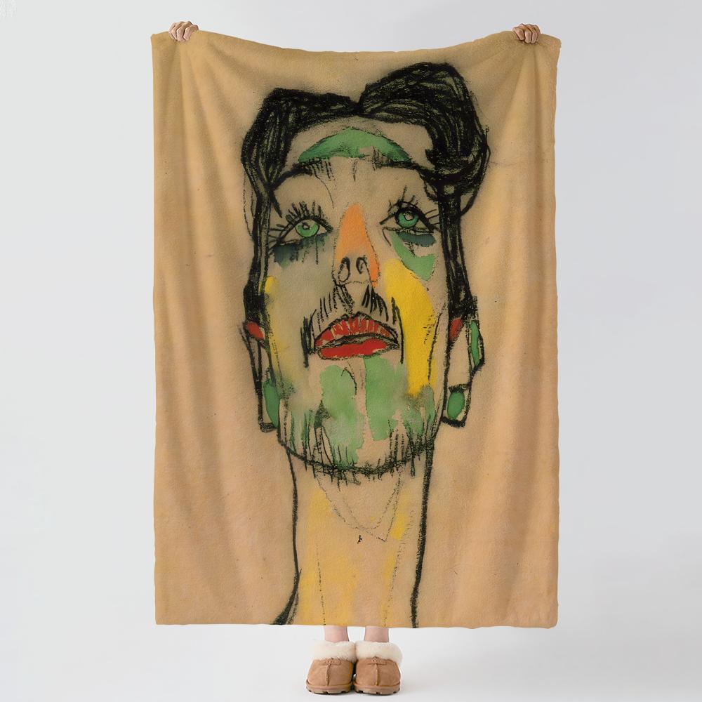 artist E-Egon Schiele-e Throw Thick Comfort Flannel Quilt, Multi-scene Use Indoor Outdoor Daily Nap