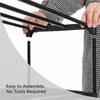 SONGMICS 3-Shelf Shoe Rack, Metal Shoe Storage Organiser, Easy to Assemble, 12 to 15 Pairs Shoes, Stackable Shoe Shelf for Closet, Entryway, Black