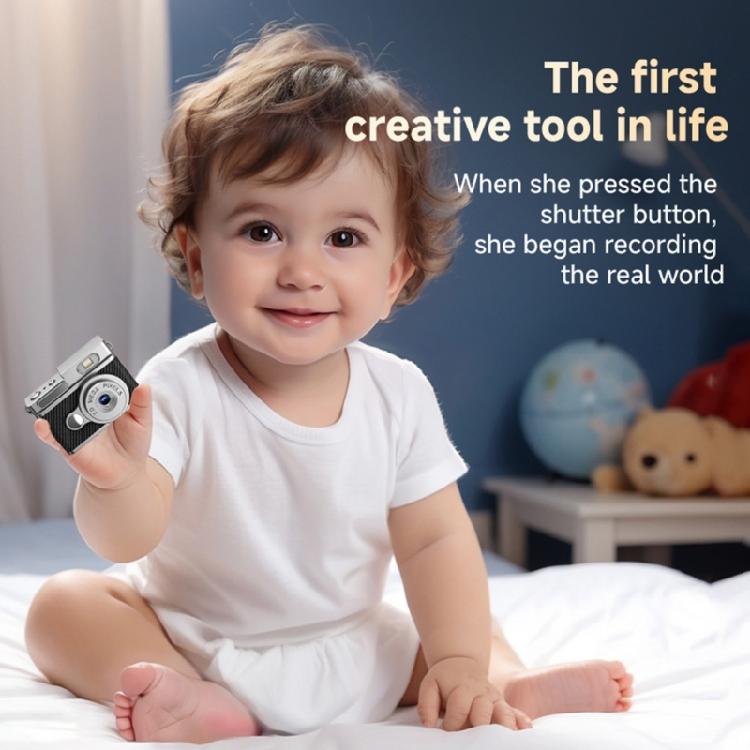 Retro Camera 12MP Photo Capture 1080P Video Recording Keychains Attachment Long Service Battery For Daily Use