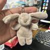 10cm Cute Bunny Plush Keychains Lovely Rabbit Backpack Charm Stuffed Animals Toy Bags Accessories Gifts for Girls Women Friends