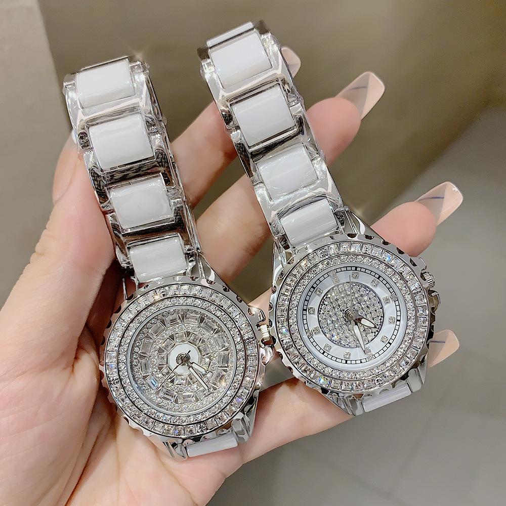 New Model of Gypsophila Watch for Women, Full of Diamonds, Heavy Industry, Exquisite and Fashionable Temperament, Steel Band Watch for Women
