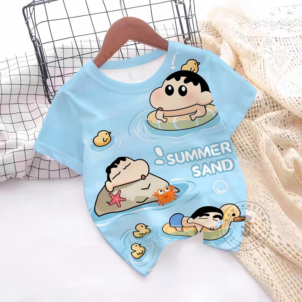 Summer T-Shirt 3D Print Boys Girls T-Shirts Casual Round Neck Short Sleeves Tops Kids Children's Clothing
