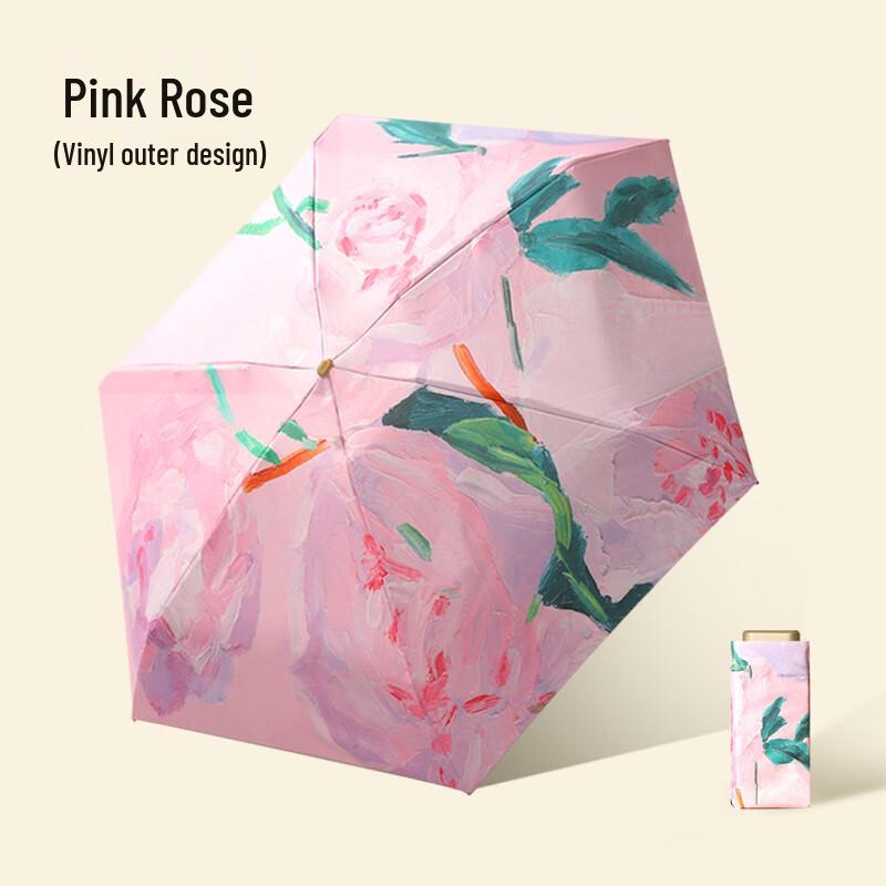 Cadeno Portable Six-Fold Sun & Rain Umbrella